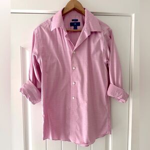 Egara Men’s medium pink button up shirt